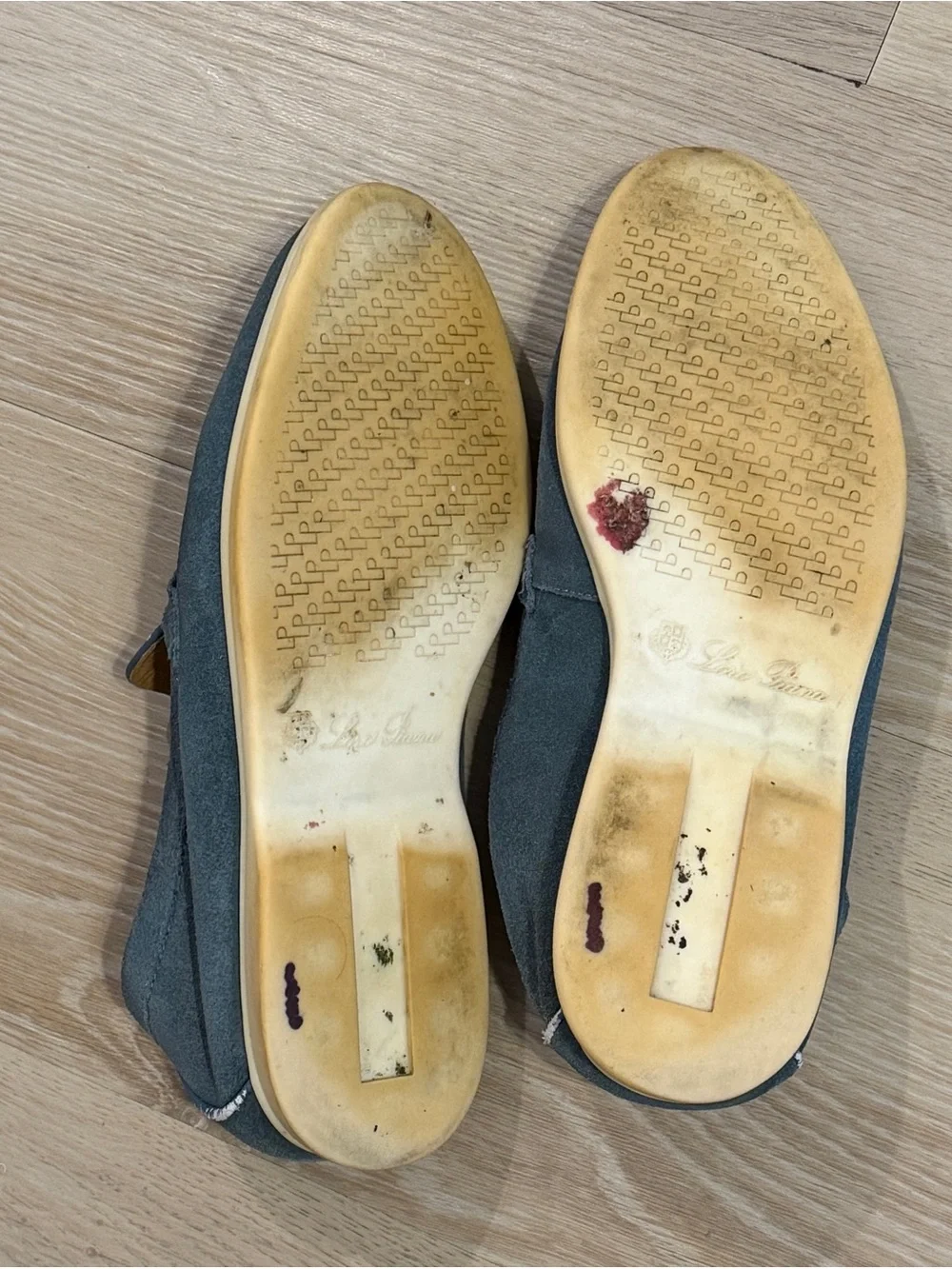 Loro Piana Teal Suede Tassel Loafers